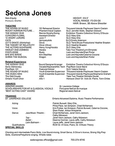 Resume | Sedonajones